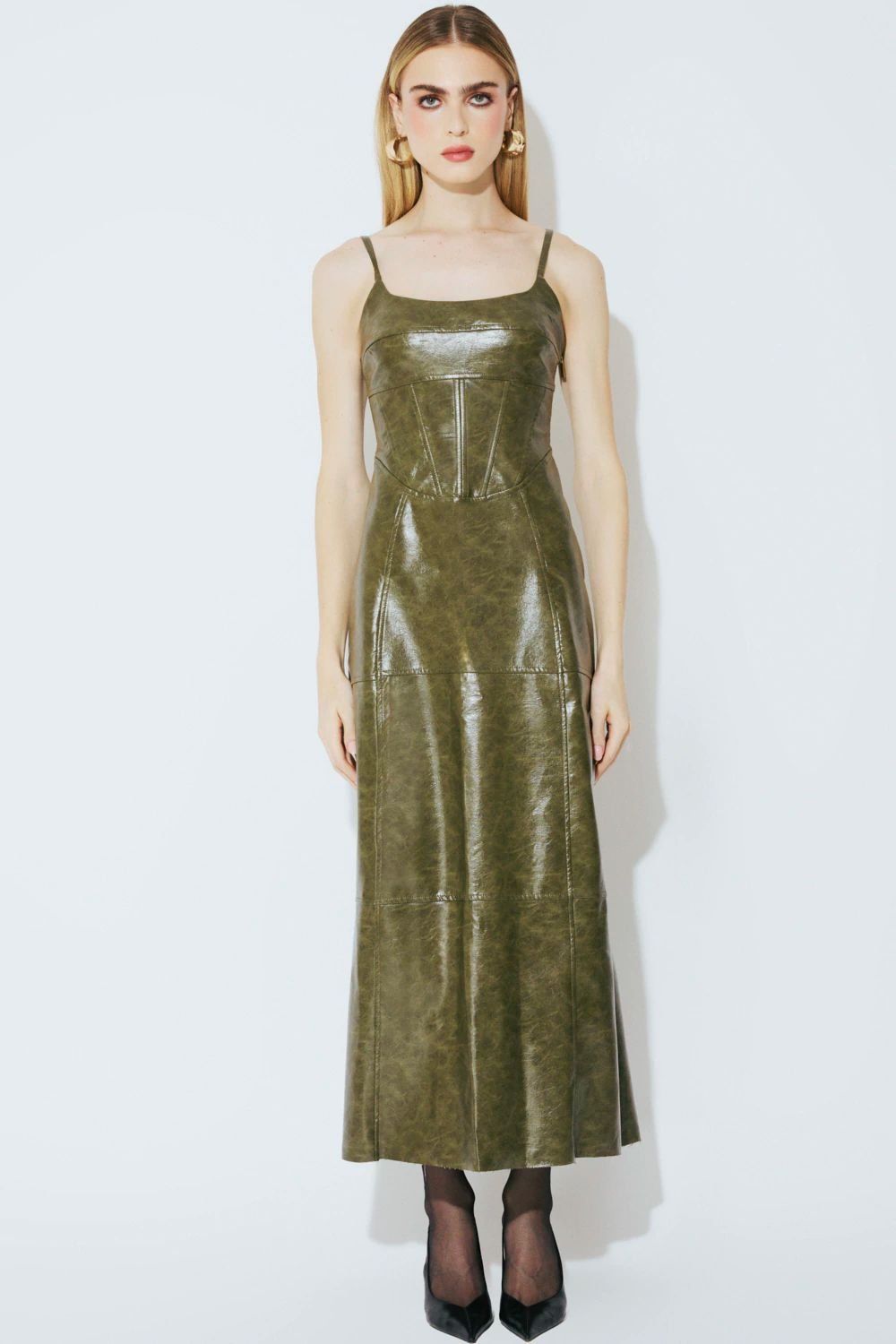 VESTIDO JULIE COURO PU